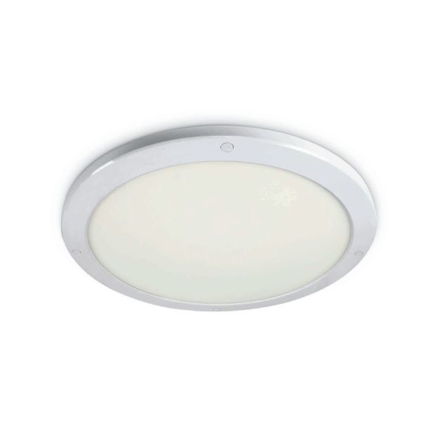 ONE Light Ultra Slim LED Panel Plafo - plafonnier - Ø 45 x 1,8 cm - 38W LED inclus - IP40 - blanc - couleur de lumière blanc chaud