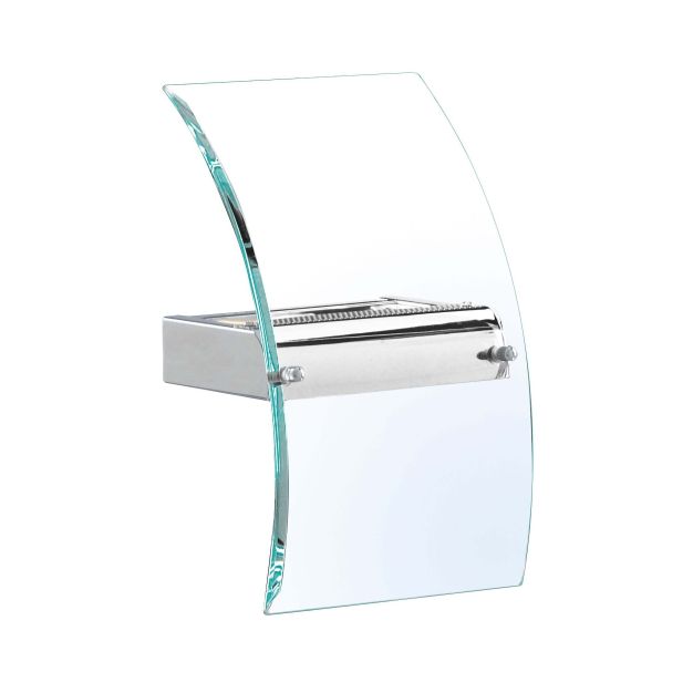 Searchlight Wall - applique murale - 17 x 29 cm - 5W LED inclus - chrome et transparent