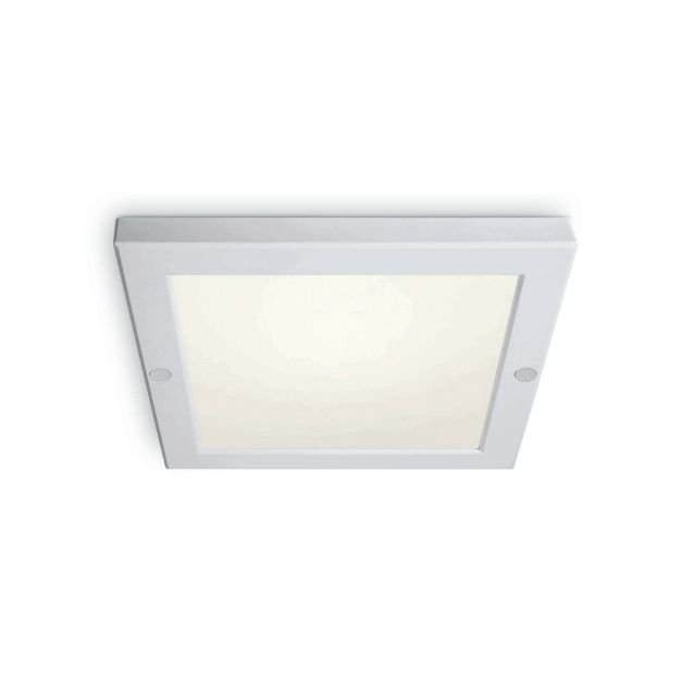 ONE Light Ultra Slim LED Panel Plafo - plafonnier - 22 x 22 x 1,8 cm - 18W LED inclus - IP40 - blanc - couleur de lumière blanc chaud