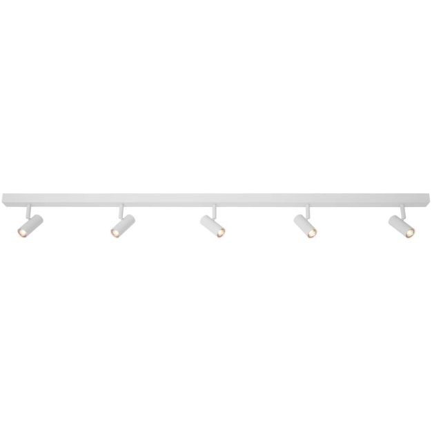 Nordlux Omari - spots en saillie - 12 x 118 cm - gradateur à 3 niveaux - 5 x 3,2W LED inclus - blanc