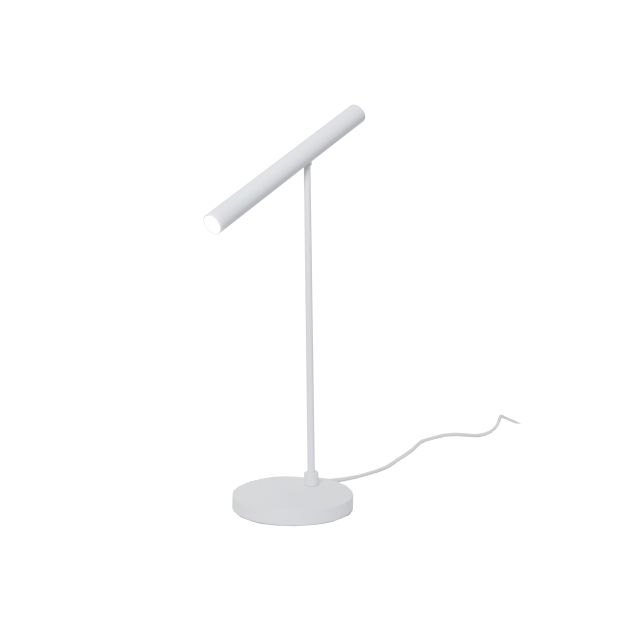Artdelight Harper - lampe de table avec détecteur de mouvement - 14 x 14 x 52,5 cm - 6W LED dimmable inclus - blanc