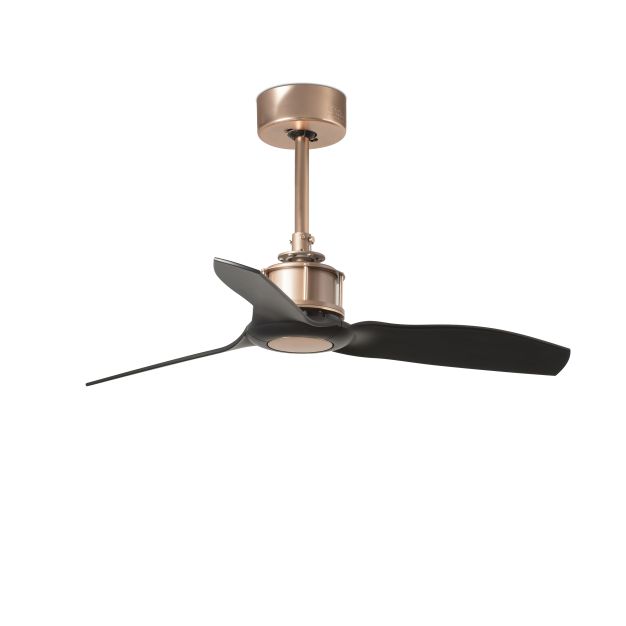 Faro Just Fan XS - ventilateur de plafond avec télécommande - Ø 81 cm - noir mat et cuivre