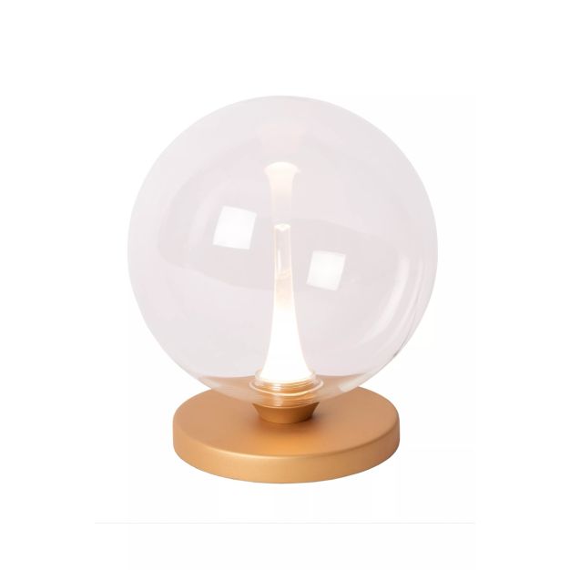 Lucide Gisela - lampe à poser - Ø 16 x 17,5 cm - 4W LED inclus - transparent