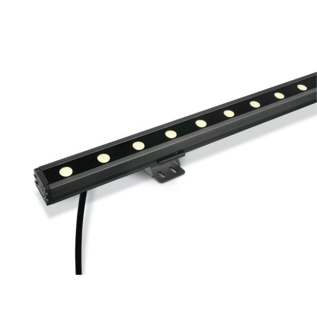 ONE Light LED Wall Washers - spot - 100 x 6 x 3,1 cm - 24 x 1W LED dimmable inclus - IP66 - gris - couleur de lumière blanche