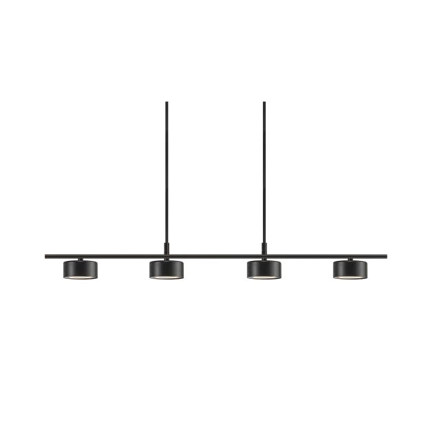 Nordlux Clyde - lampe suspendue - 115 x 8,5 x 209,3 cm - gradateur à 3 niveaux - 4 x 5W LED inclus - noir