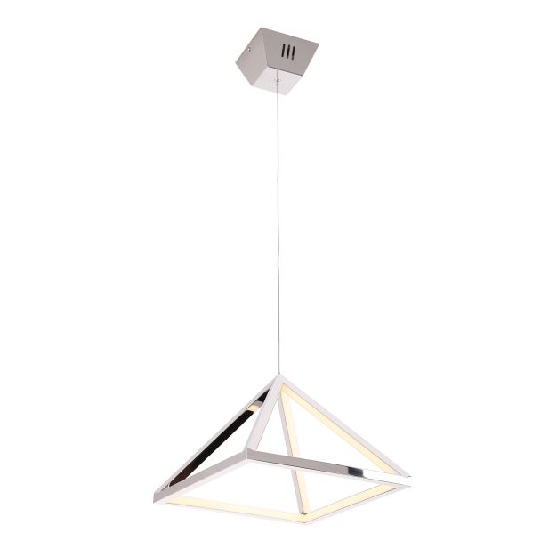 Maxlight Peak - lampe suspendue - Ø 30 x 180 cm - 20W LED inclus - chrome