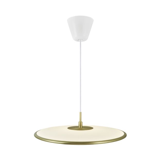 Design for the People Blanche 32 - lampe suspendue - Ø 42 x 314,5 cm - 23W LED dimmable inclus - laiton
