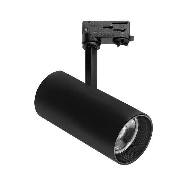 Nova Luce Track - Système de rail triphasé - Ø 9,3 x 27 cm - 30W LED inclus - noir - couleur de lumière blanc chaud