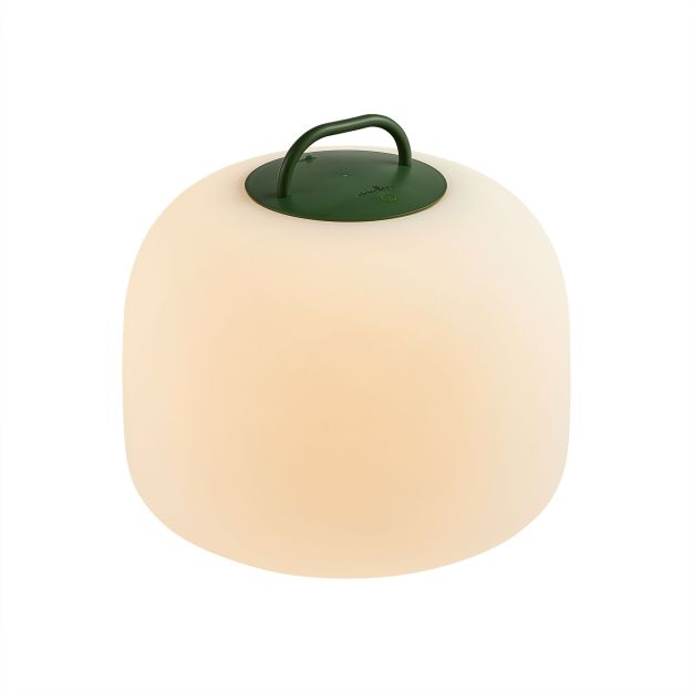 Nordlux Kettle To-Go 36 - lampe de table rechargeable pour extérieur - 36 x 30,8 cm - 6,8W LED inclus - IP65 - blanc et vert