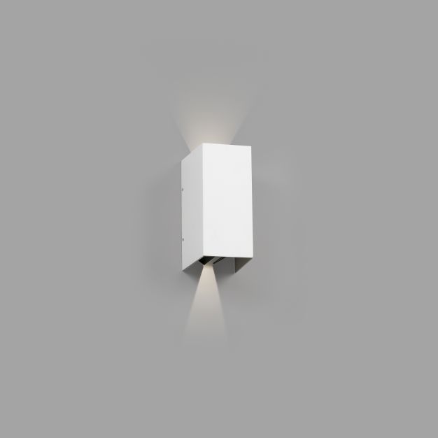 Faro Blind - applique murale - 7,4 x 10,5 x 16,5 cm - 6W LED inclus - IP65 - blanc mat