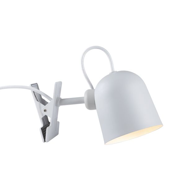 Design for the People Angle Clamp - lampe à pince - 10 x 10 x 12,4 cm - blanc et gris
