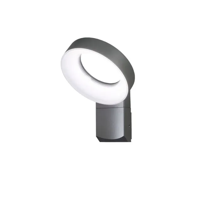 Konstsmide Asti - lampe murale extérieure - 26 x 23,5 x 35,5 cm - 18W LED incl. - IP44 - anthracite