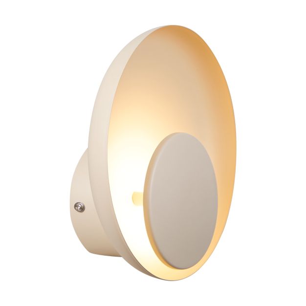 Nordlux Marsi - applique murale - 21 x 21 cm - fonction Moodmaker à 3 niveaux - 7W LED inclus - beige