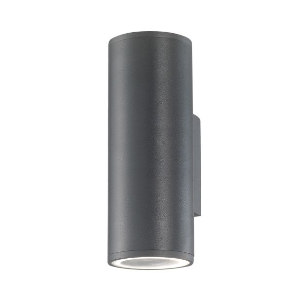 Nova Luce Nodus - applique d'extérieur - 6 x 10 x 18 cm - IP54 - gris foncé