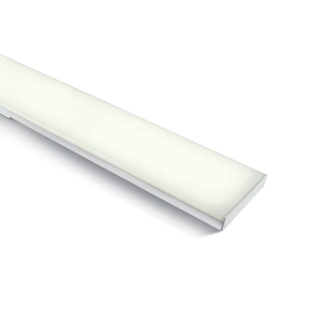 ONE Light LED Linear Floating Light - plafonnier - 120 x 12 x 2 cm - 48W LED inclus - blanc - couleur de lumière blanche
