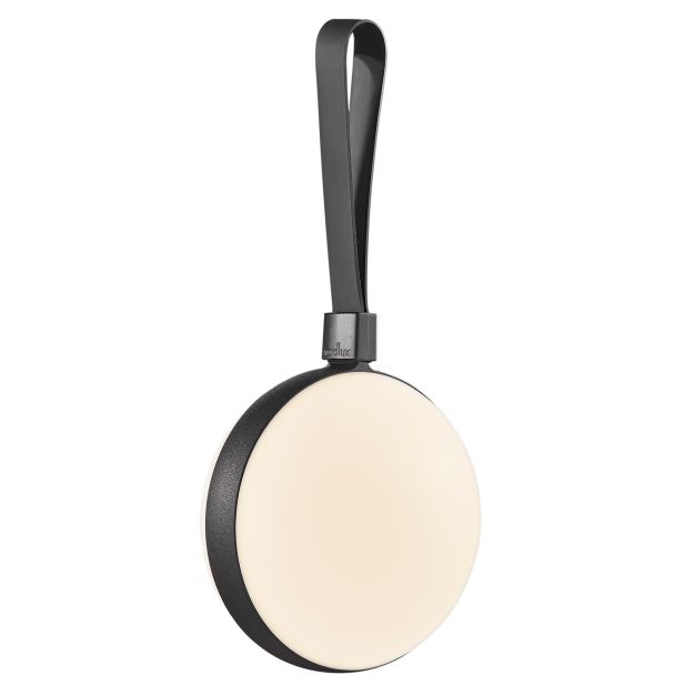 Nordlux Bring To-Go 12 - lampe portable avec batterie rechargeable - 12 x 26 x 9,3 cm - 1W LED inclus - IP54 - blanc et noir