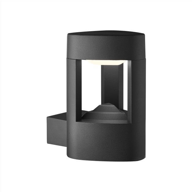 Searchlight Michigan - Applique d'extérieur - 13 x 13 x 20 cm - 7W LED inclus - IP54 - gris foncé