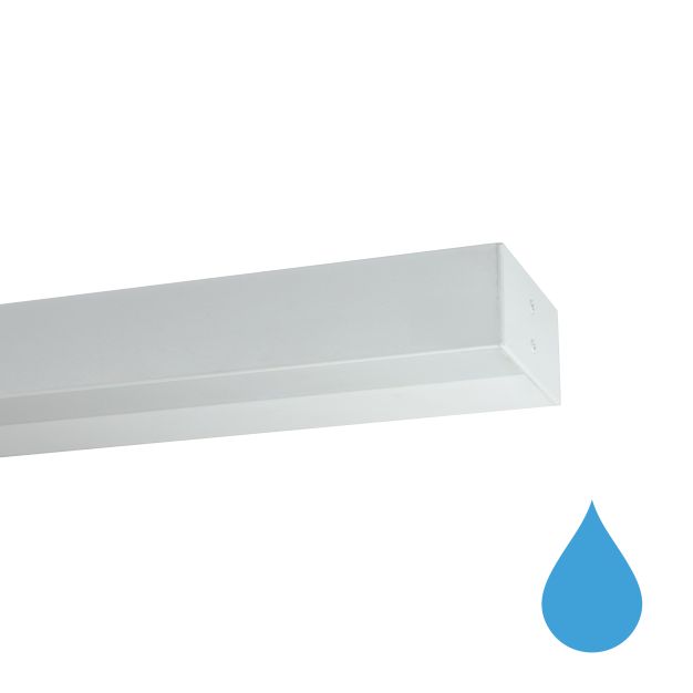 Roi Du Luminaire Wall Line - applique murale - profilé 3,3 x 7 cm - 19,2W LED par mètre - blanc - bande LED et driver IP65