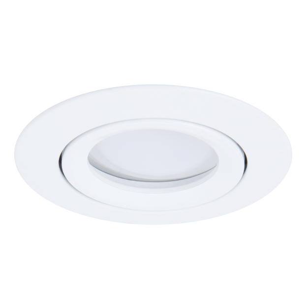 Lutec Scop - spot encastré - Lutec Connect - Ø 84 mm, taille d'encastrement Ø 75 mm - 4,7W LED inclus - fonction de gradation et couleur de lumière réglable via app - RGB+W - blanc