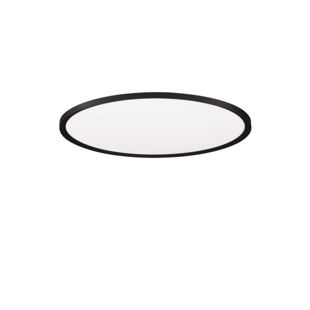 Nova Luce Aoton - plafonnier - Ø 60 x 5 cm - 55W dimmable LED inclus - noir sablé