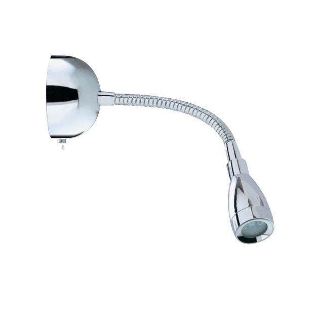 Searchlight LED Adjustable Wall Lights - applique murale avec interrupteur - 8 x 28,5 cm - 0,5W LED inclus - chrome