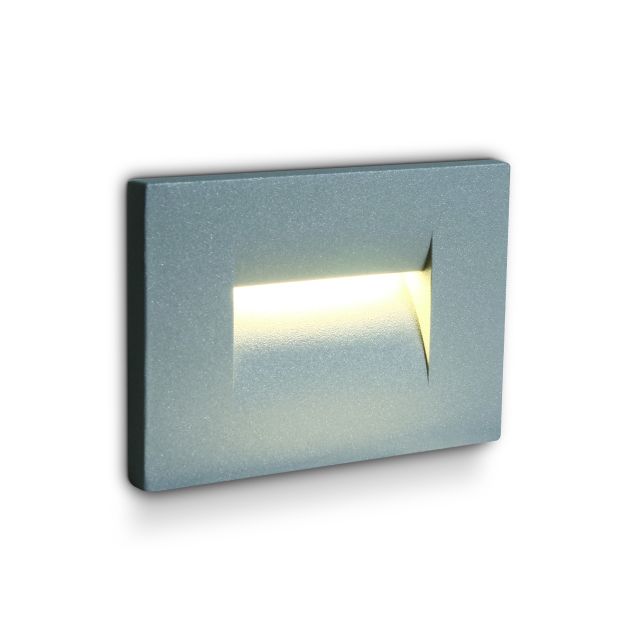 ONE Light Outdoor Dark Light - applique murale d'extérieur - 10,7 x 6,5 x 7,5 cm - 3,6W LED inclus - IP65 - gris
