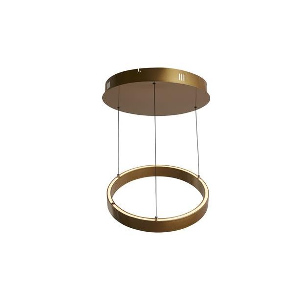 Searchlight Layla - lampe suspendue -Ø 44 x 190 cm - 29W dim-to-warm LED inclus - motion-controlled - or satiné
