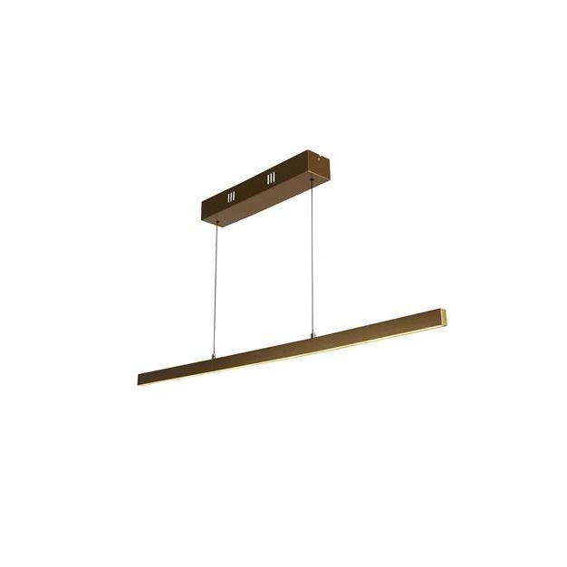Searchlight Layla - lampe suspendue - 101 x 8 x 190 cm - 29W dim-to-warm LED inclus - motion-controlled - or satiné