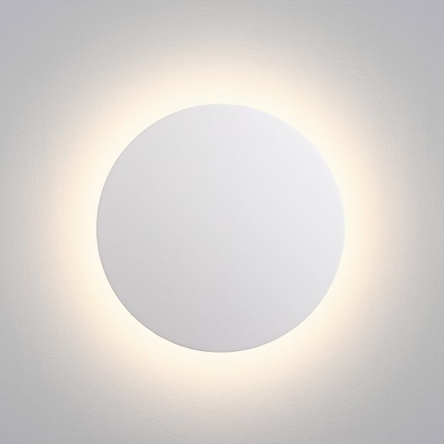 Nova Luce Copper - applique murale extérieure - Ø 24 x 5,6 cm - 12W LED inclus - IP65 - blanc