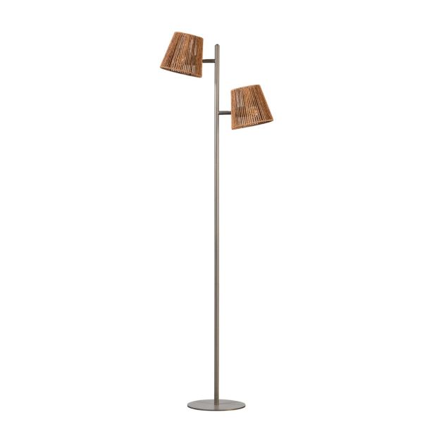 ETH Daan - lampe sur pied - Ø 24,5 x 155 cm - brun