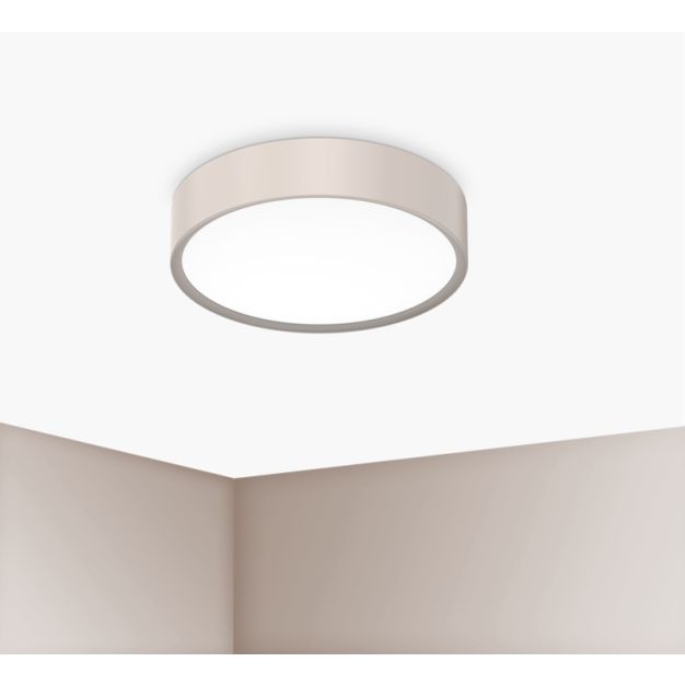 Century Italia Blanca Luxe - plafonnier - Ø 30 x 7 cm - 17W LED inclus - champagne