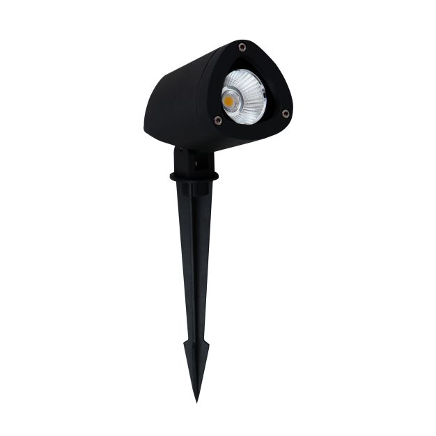 Nova Luce Inside - spot de sol sur piquet - 28 cm - 7W LED inclus - IP65 - noir