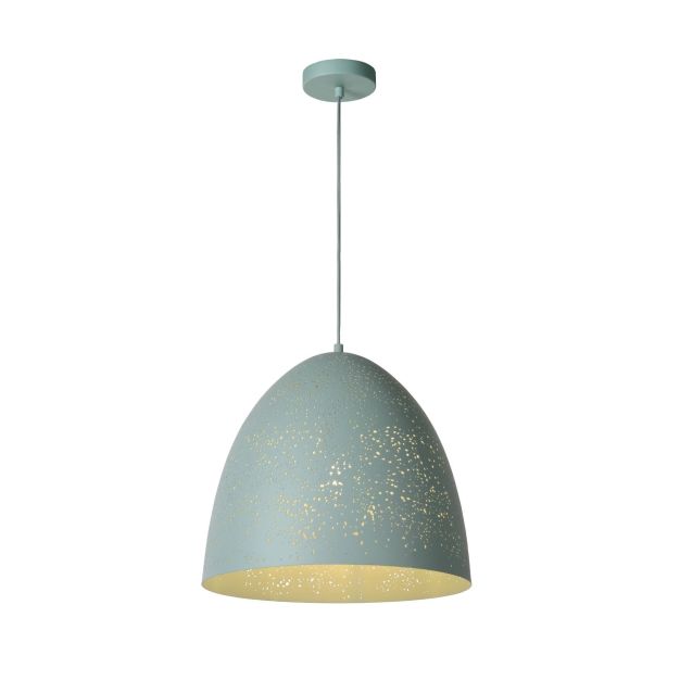 Lucide Eternal I - lampe suspendue - Ø 40 x 166 cm - bleu pastel