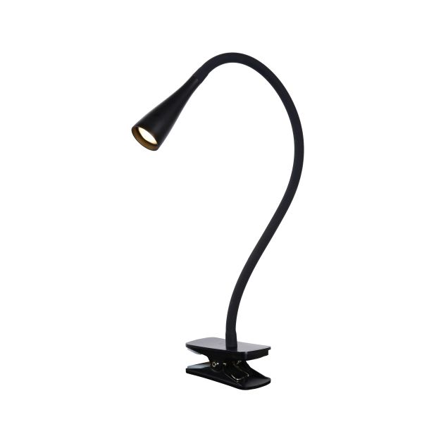 Lucide Zozy - lampe à pince - 19 x 8 x 17 cm - 3W LED dimmable inclus - noir