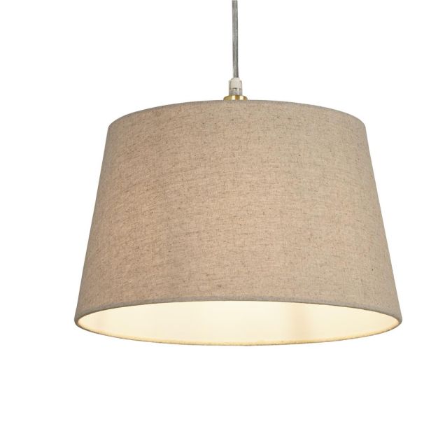 Abat-jour Searchlight Finn effilé - Ø 30 x 19 cm - naturel