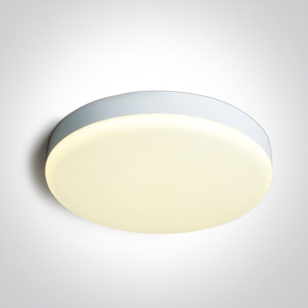 ONE Light Plafo - plafonnier - Ø 35 x 5,5 cm - 35W LED inclus - IP65 - blanc