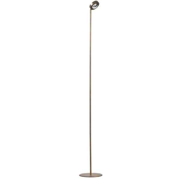 ETH Jake Round - lampadaire - Ø 20 x 154 cm - gradation à 3 niveaux - LED 9W inclus - brun