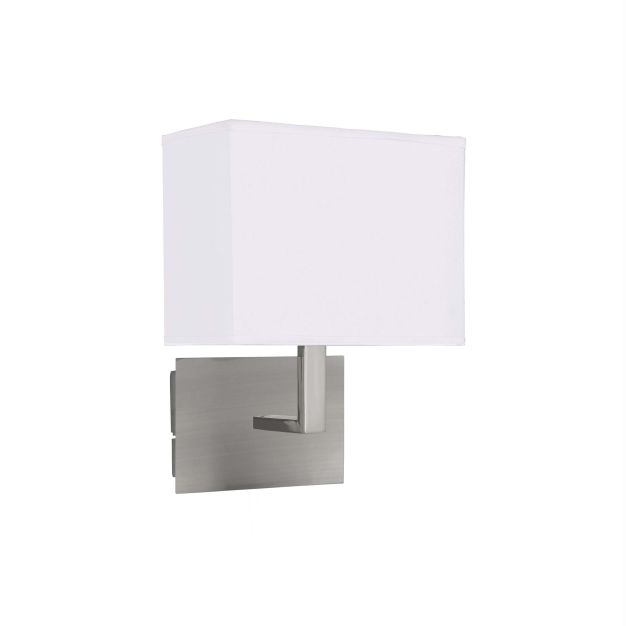 Searchlight Wall - applique murale avec interrupteur - 20 x 25,5 cm - nickel mat