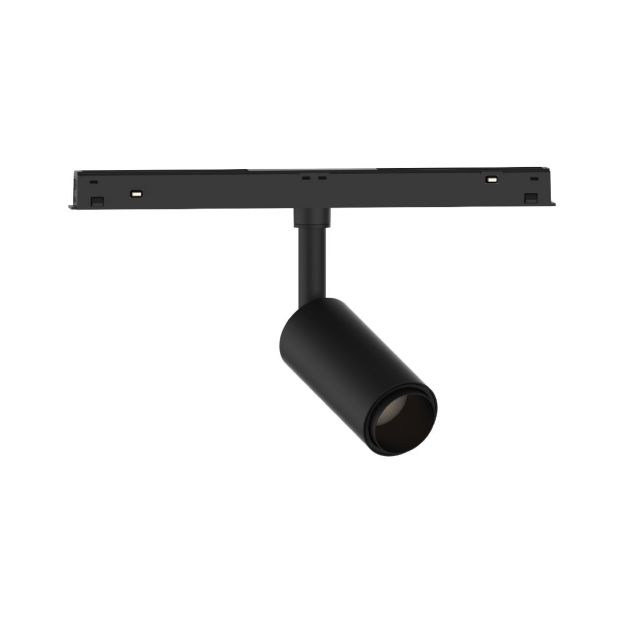VK Lighting Eiva - système de rail magnétique - spot sur rail avec zoom - Ø 3,6 x 8,5 cm - 7W LED inclus - Dimmable DALI - noir
