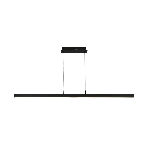 Searchlight Tribeca - lampe suspendue - 118,5 x 8 x 123 cm - 16,5W LED inclus - noir et blanc mat