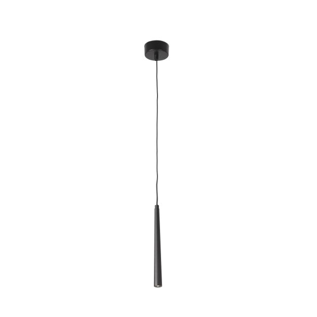 Faro Sabi - lampe suspendue - Ø 2,5 x 25 cm - 3W LED inclus - noir mat