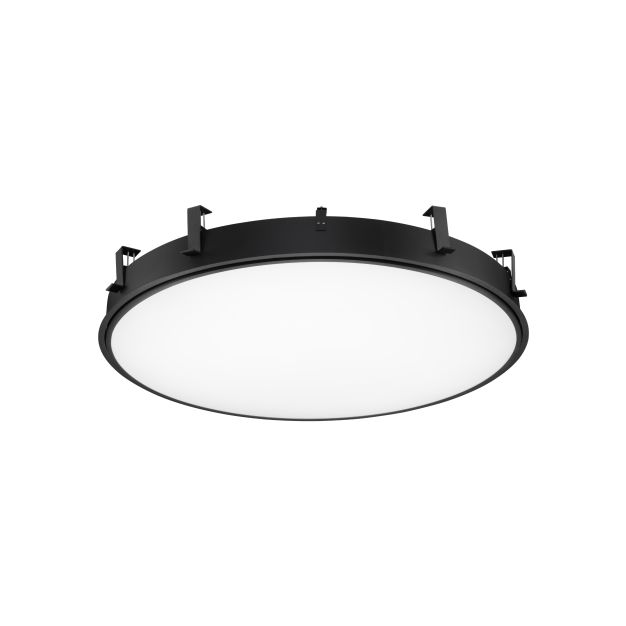 Nova Luce Perfect Profile Trimless - spot encastré - Ø 1045 mm, 1030 mm encastré - 120W LED dimmable inclus - 3000K - noir