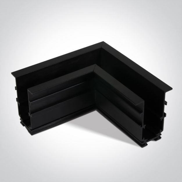 ONE Light Profils encastrés magnétiques MIDI - angle d'encastrement pour 42001RB et 42002RB - noir