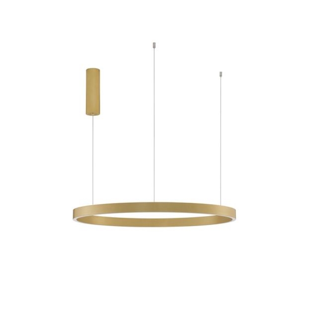 Nova Luce Elowen - lampe suspendue - Ø 80 x 150 cm - 77W LED dimmable inclus - or