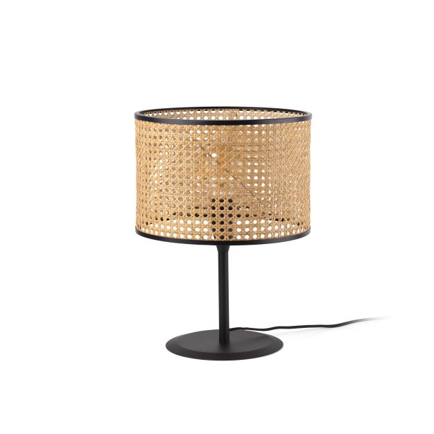 Faro Mambo - lampe à poser - Ø 32 x 49,5 cm - brun clair et noir
