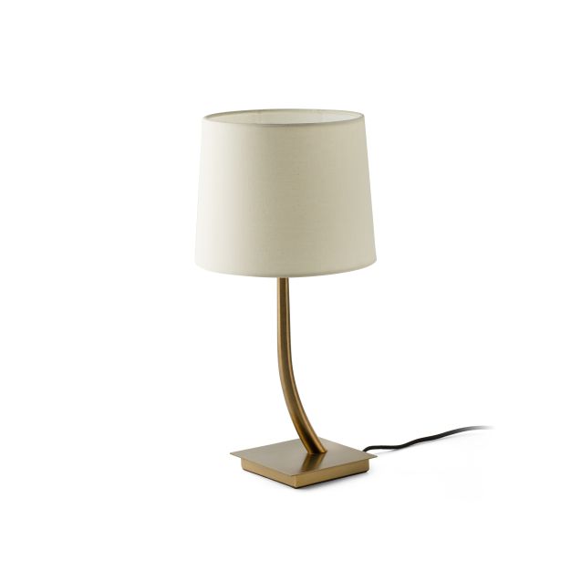 Faro Rem - lampe à poser - Ø 25 x 57 cm - bronze et beige