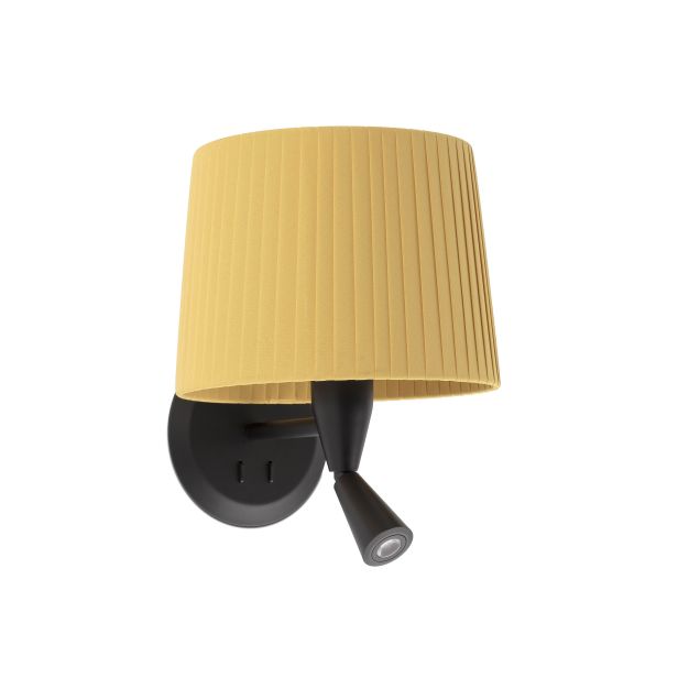 Faro Samba - applique murale avec interrupteur - 21,5 x 19 x 17,3 cm - 3W LED inclus - jaune et noir