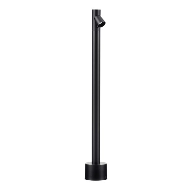 Nova Luce Lord - lampe de jardin - Ø 8 x 60 cm - 4W LED inclus - IP65 - noir sablé