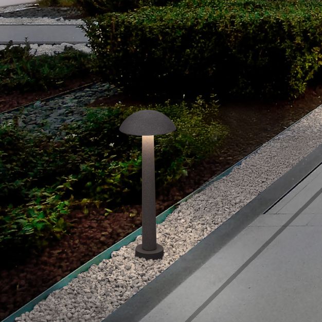 Nova Luce Tura - lampe de jardin - Ø 20 x 55 cm - 7W LED inclus - IP65 - noir