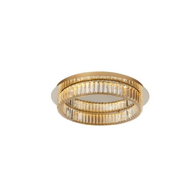 Nova Luce Aurelia - plafonnier - Ø 50 x 12 cm - 29W LED dimmable inclus - or